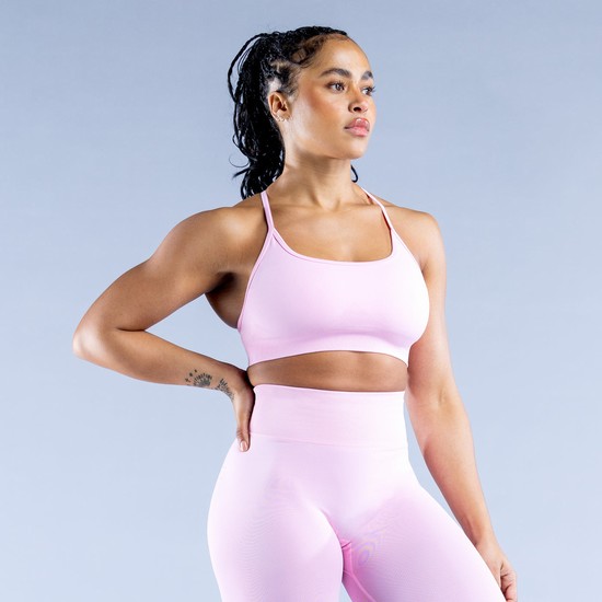 Dfyne Dynamic Backless Sport Bh Damen Hellrosa Rosa | 81695KPGD
