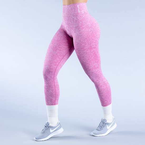 Dfyne Revive Leggings Damen Camouflage Dunkelrosa | 86432DONQ