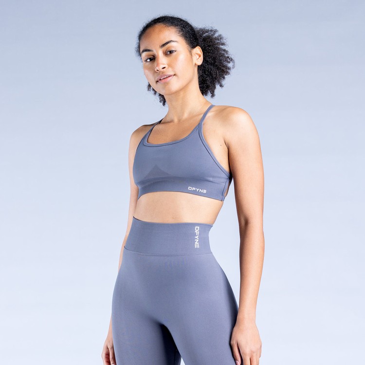 Dfyne Dynamic Backless Sport Bh Damen Dunkelgrau | 89210NESJ