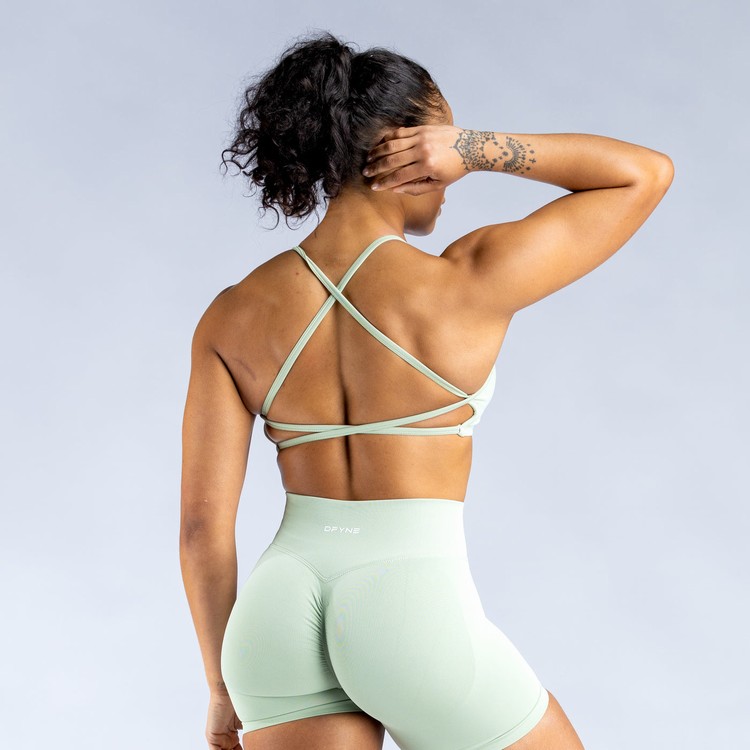 Dfyne Dynamic Backless Sport Bh Damen Grün | 74038YAPX