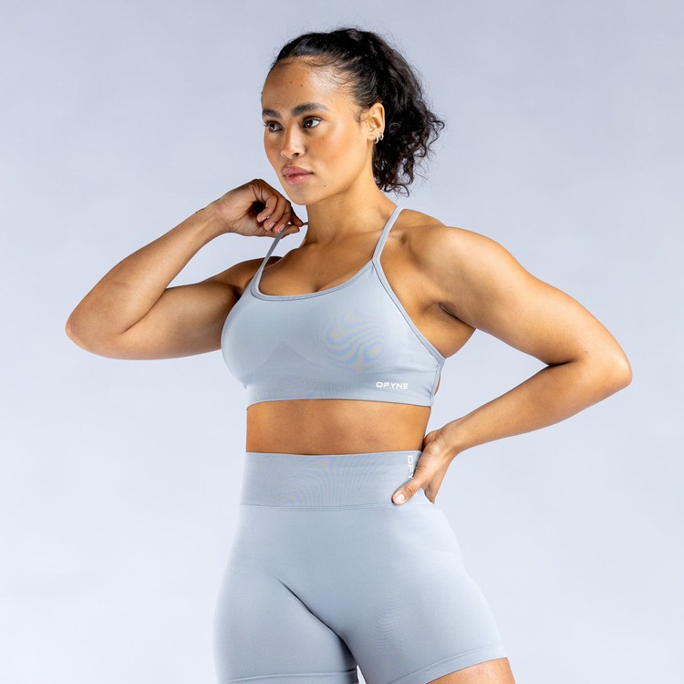 Dfyne Dynamic Backless Sport Bh Damen Hellgrau | 42973NPOI