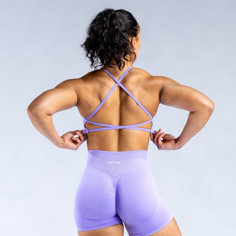 Dfyne Dynamic Backless Sport Bh Damen Lila | 64173VHSP