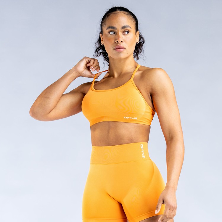 Dfyne Dynamic Backless Sport Bh Damen Orange | 69254NHVW