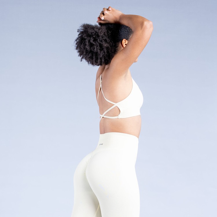 Dfyne Dynamic Backless Sport Bh Damen Weiß | 75802AYTF