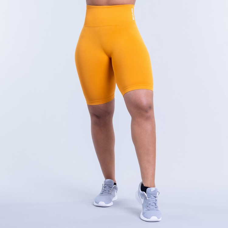 Dfyne Dynamic GolfShorts Damen Senfgelb Gelb | 01245WLKG