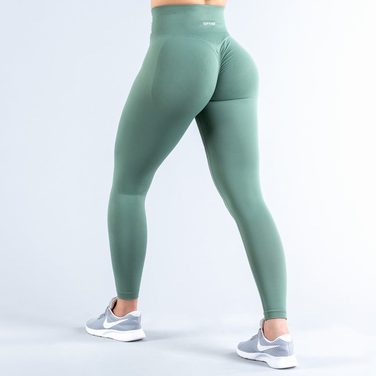 Dfyne Dynamic Leggings Damen Grün | 39456QOGE