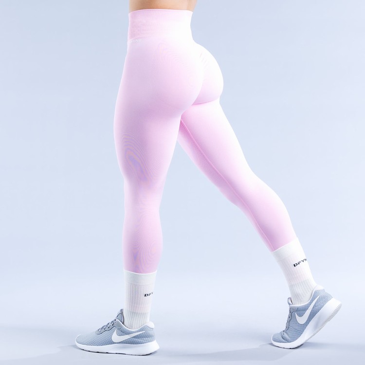 Dfyne Dynamic Leggings Damen Hellrosa Rosa | 49217ZXTS