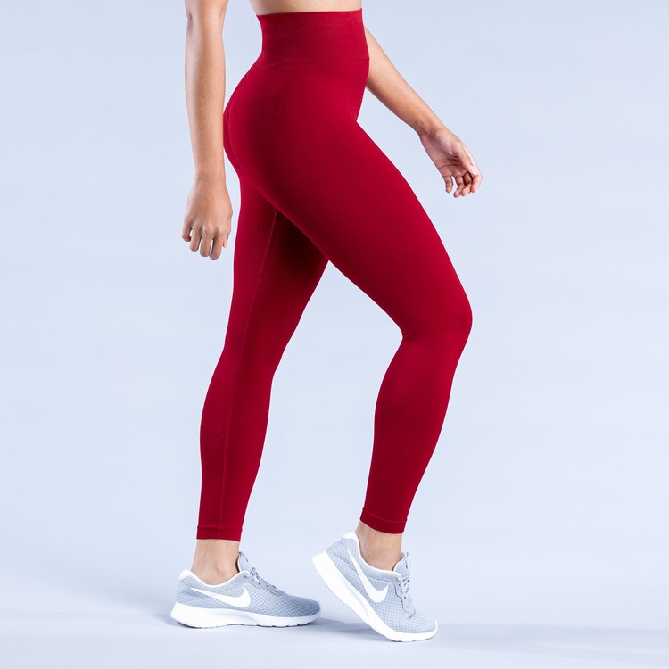 Dfyne Dynamic Leggings Damen Rot | 16258NGBV