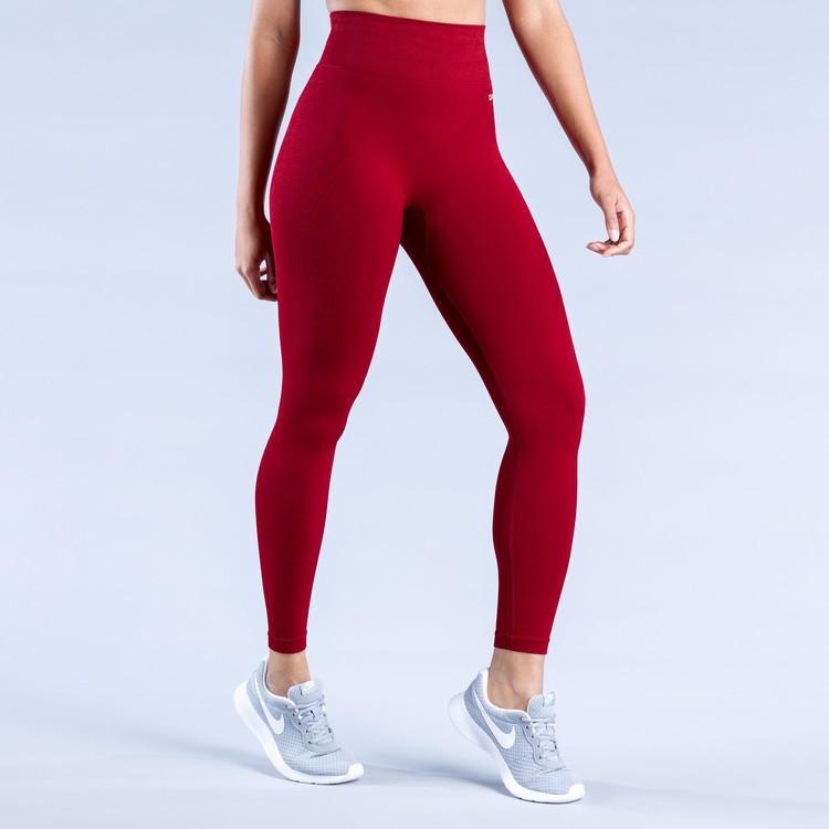 Dfyne Dynamic Leggings Damen Rot | 16258NGBV