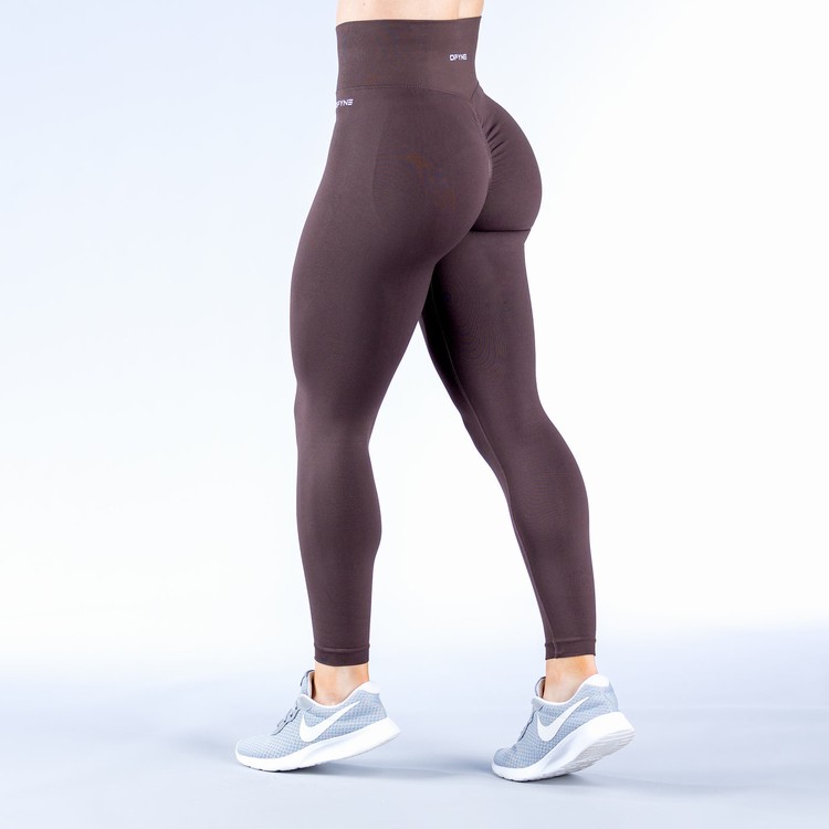 Dfyne Dynamic Leggings Damen Schokolade Braun | 67345JKXV