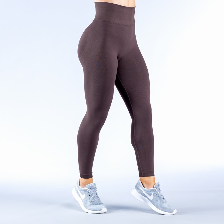 Dfyne Dynamic Leggings Damen Schokolade Braun | 67345JKXV