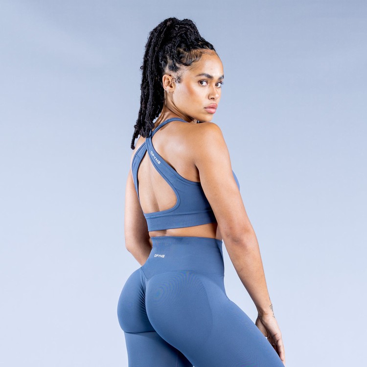 Dfyne Dynamic Seamless Sport Bh Damen Dunkelblau | 05368HOBM