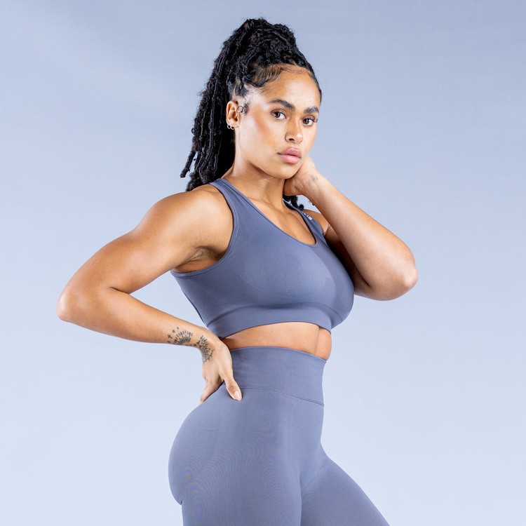 Dfyne Dynamic Seamless Sport Bh Damen Dunkelgrau | 07964MQOA