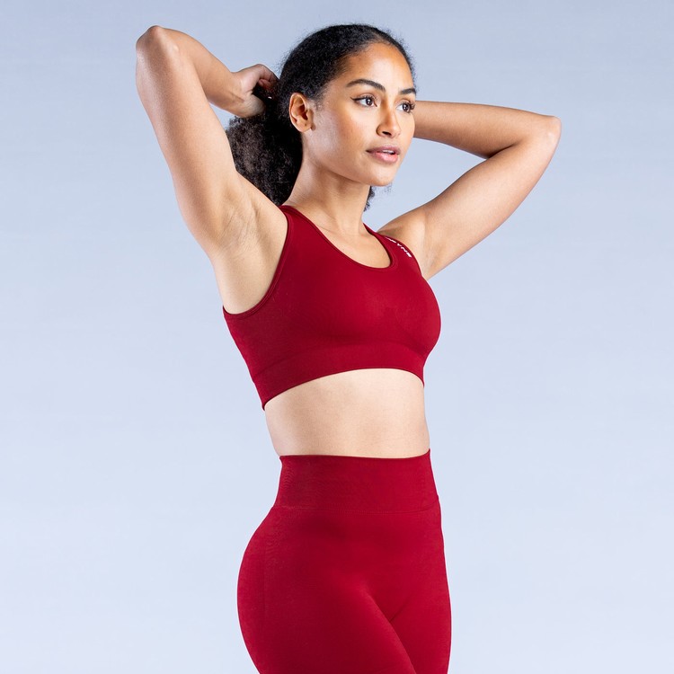 Dfyne Dynamic Seamless Sport Bh Damen Rot | 17489KCIL