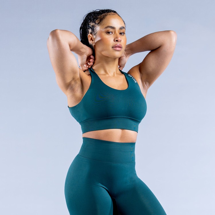 Dfyne Dynamic Sport Bh Damen Dunkeltürkis Grün | 35240MWBY