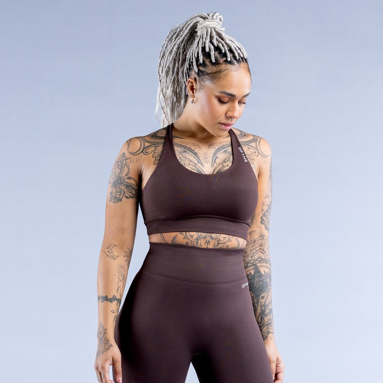 Dfyne Dynamic Sport Bh Damen Schokolade Braun | 87312VTLH