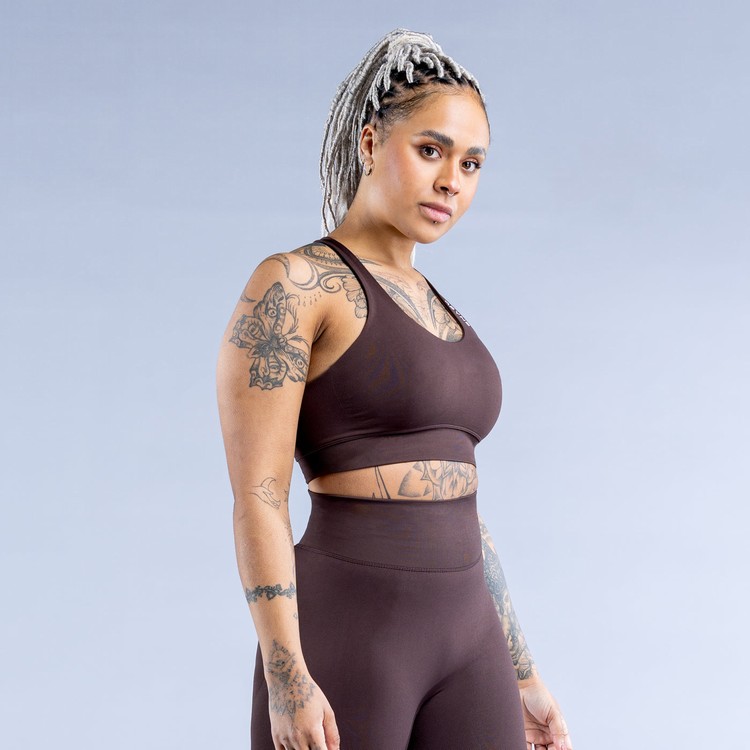 Dfyne Dynamic Sport Bh Damen Schokolade Braun | 87312VTLH