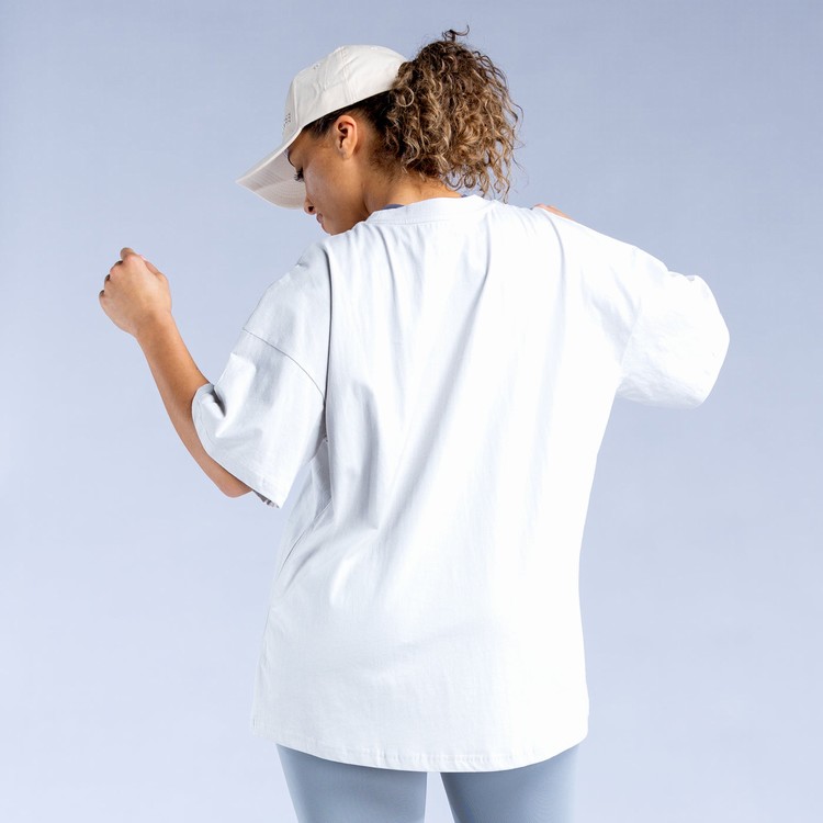 Dfyne Luxe Revive Oversized T Sweatshirts Damen Grau | 50862MOFX