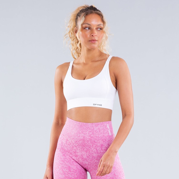Dfyne Origin High-Support Sport Bh Damen Weiß | 10438PXKT