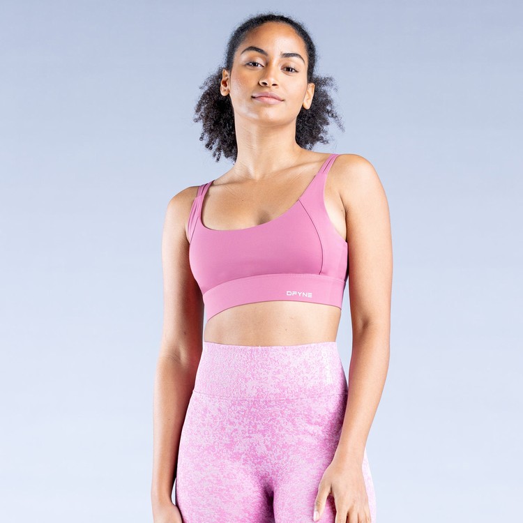 Dfyne Origin High-Support Sport Bh Damen Dunkelrosa | 47856XKZY