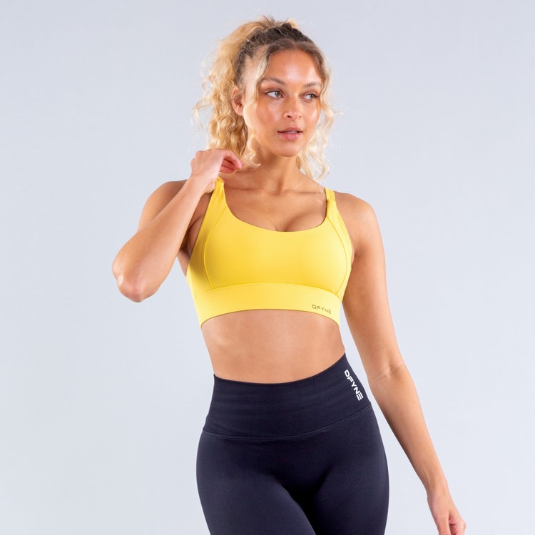 Dfyne Origin High-Support Sport Bh Damen Gelb | 80624CIJR