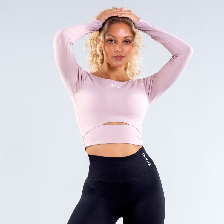 Dfyne Origin Long Sleeve T-shirts Damen Rosa | 53419YTVN