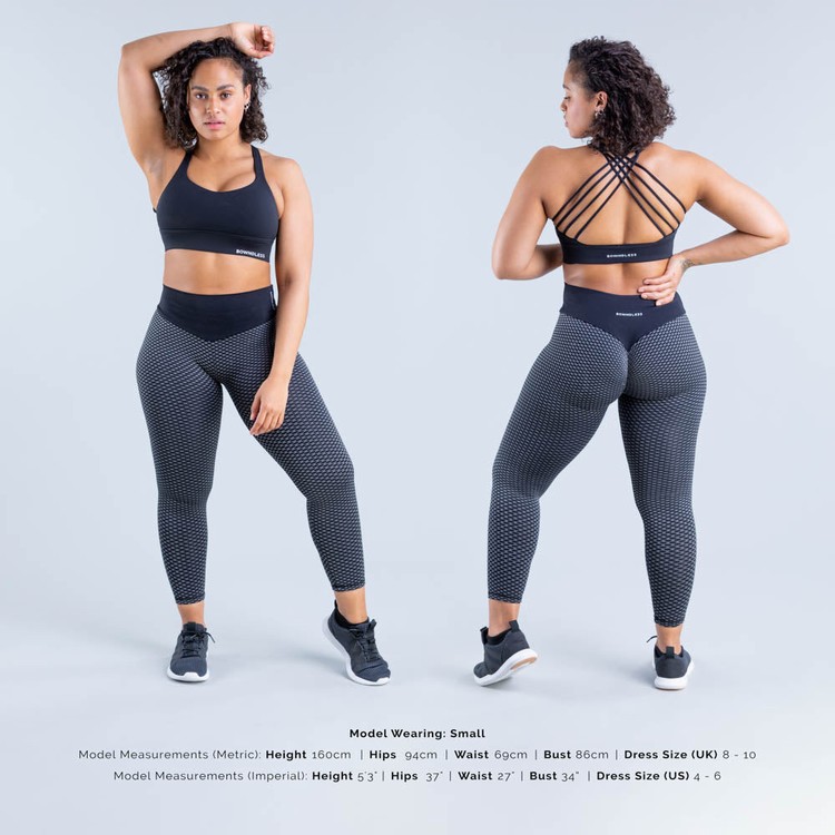Dfyne Origin Medium-Support Sport Bh Damen Schwarz | 67432WIYL
