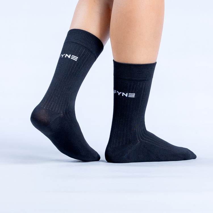 Dfyne Revive Crew Socken Damen Schwarz | 48679YBWS
