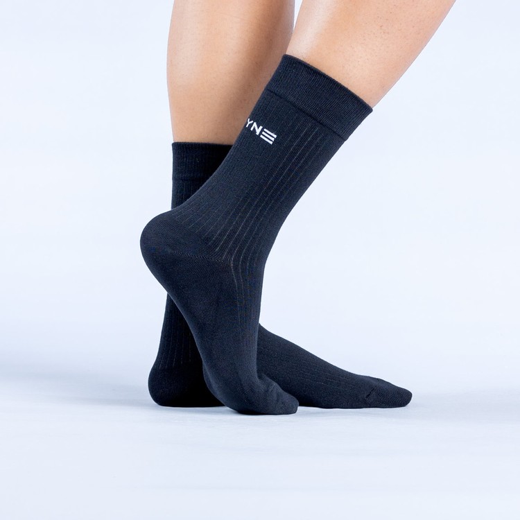 Dfyne Revive Crew Socken Damen Schwarz | 48679YBWS