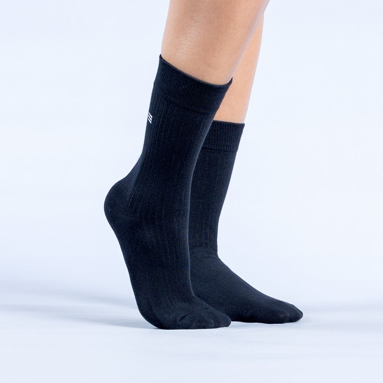 Dfyne Revive Crew Socken Damen Schwarz | 48679YBWS