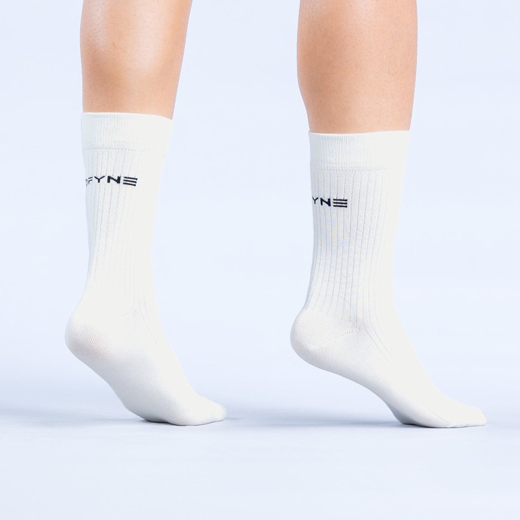 Dfyne Revive Crew Socken Damen Weiß | 29745HCJS