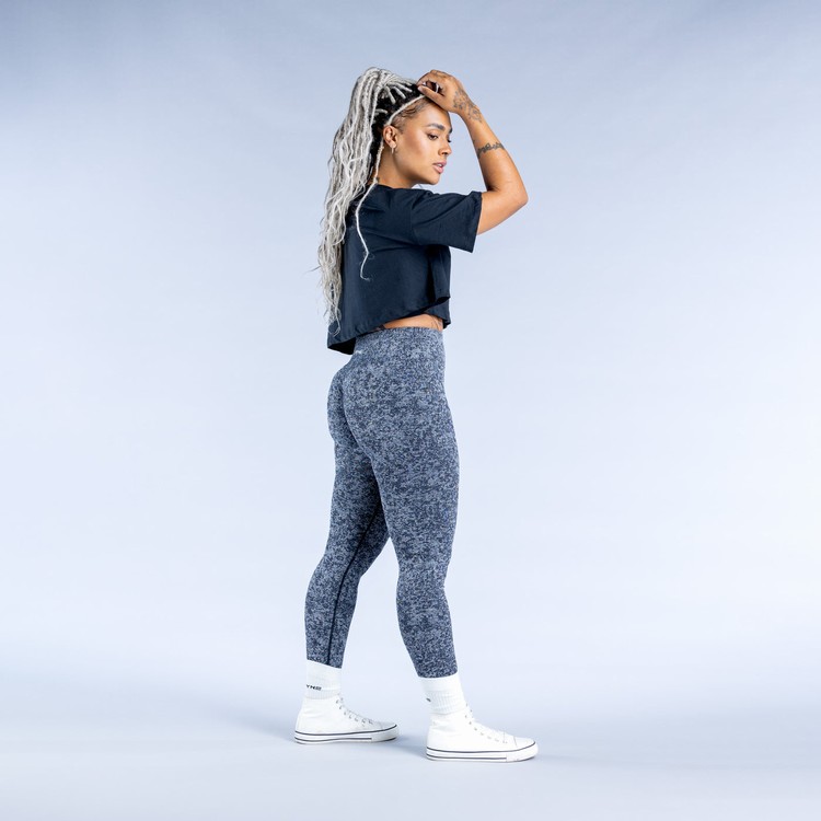Dfyne Revive Crop T-shirts Damen Schwarz | 73194AJMV