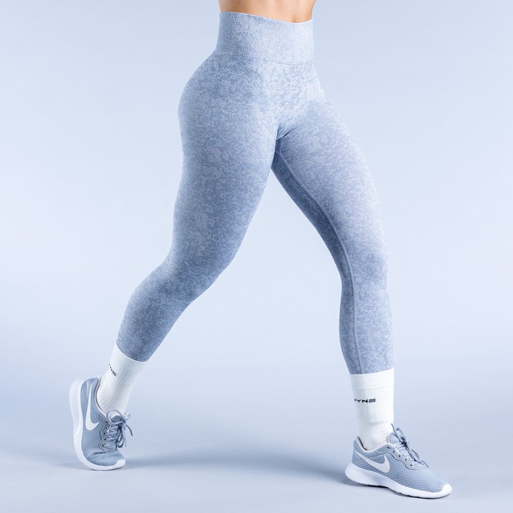 Dfyne Revive Leggings Damen Camouflage Grau | 87594NXCQ