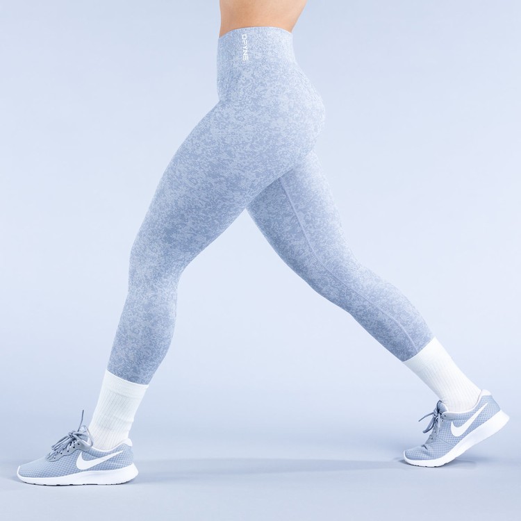 Dfyne Revive Leggings Damen Camouflage Grau | 87594NXCQ