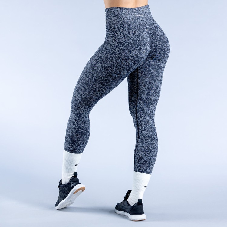 Dfyne Revive Leggings Damen Camouflage Schwarz | 27185IGLQ