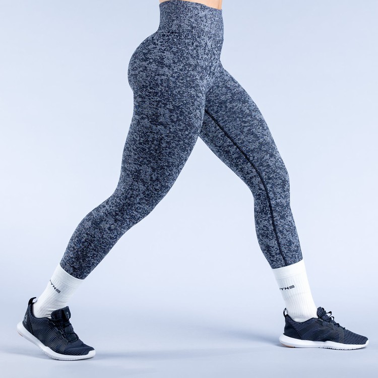 Dfyne Revive Leggings Damen Camouflage Schwarz | 27185IGLQ