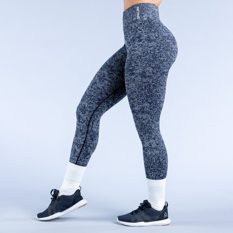 Dfyne Revive Leggings Damen Camouflage Schwarz | 27185IGLQ