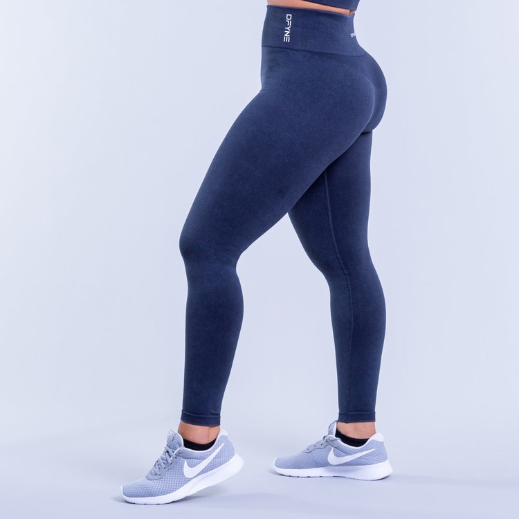 Dfyne Valkyrie Acid Wash Leggings Damen Grau | 34297RNWZ