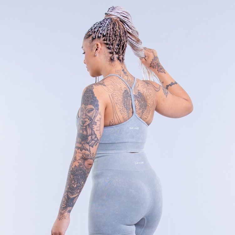 Dfyne Valkyrie Acid Wash Sport Bh Damen Grün | 36042WTQK