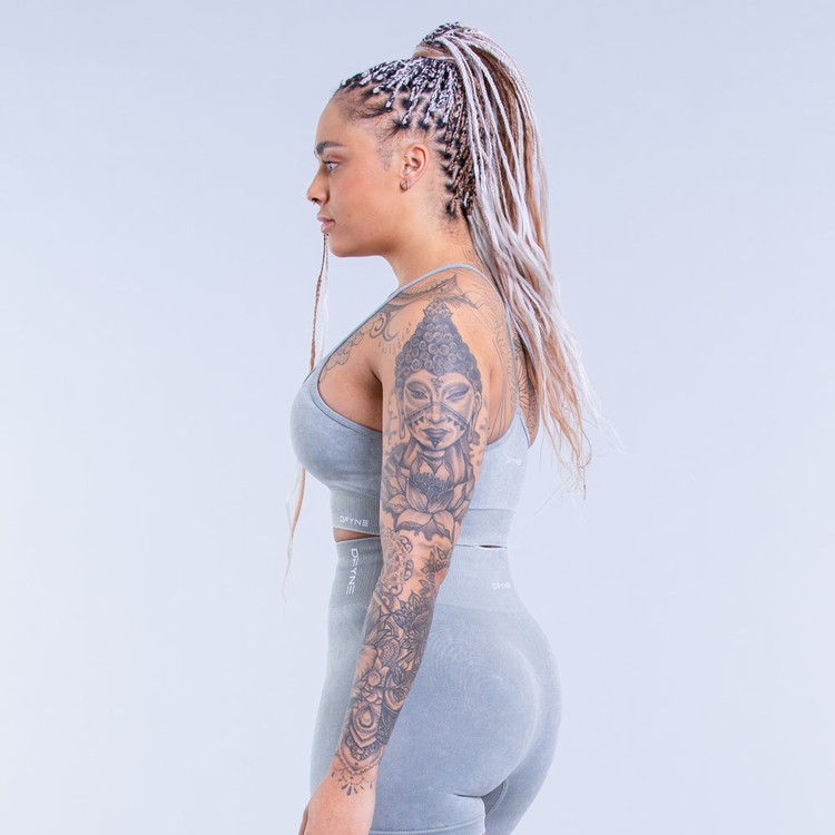 Dfyne Valkyrie Acid Wash Sport Bh Damen Grün | 36042WTQK