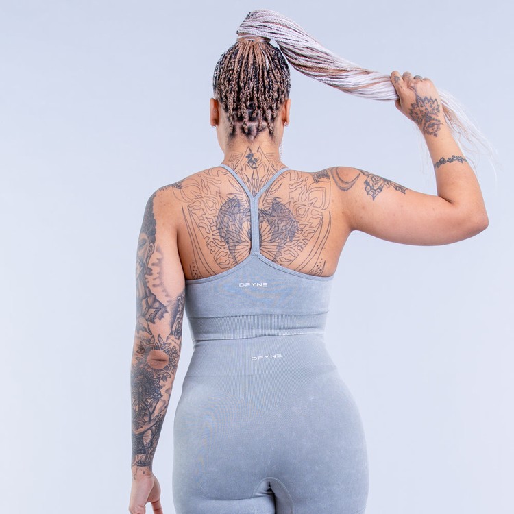 Dfyne Valkyrie Acid Wash Sport Bh Damen Grün | 36042WTQK